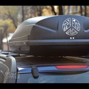 Elemental Peace Circle Vinyl Decal Large